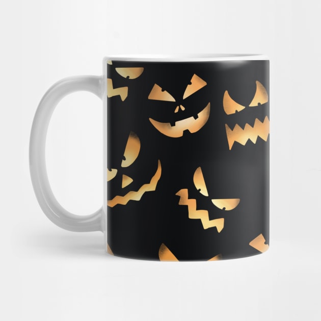 Spooy Halloween Haunted Faces by KathrinLegg